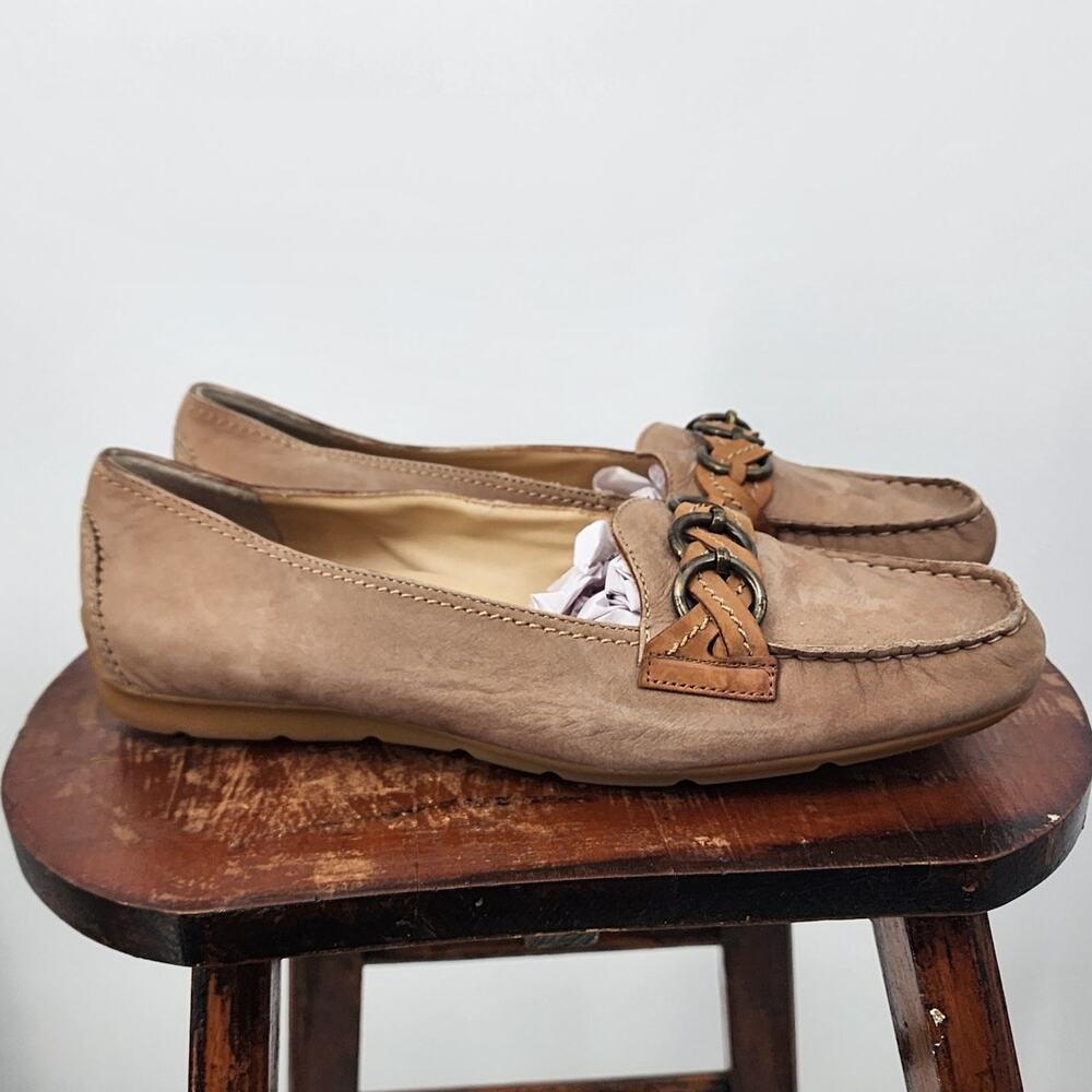 Paul Green Munchen Shoes Loafers Casual Dress Slip On Size 7 Tan Brown‎